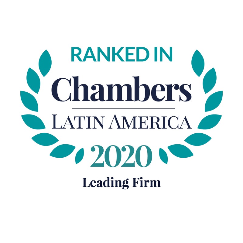 Selo Chambers – escritório reconhecido em 2020